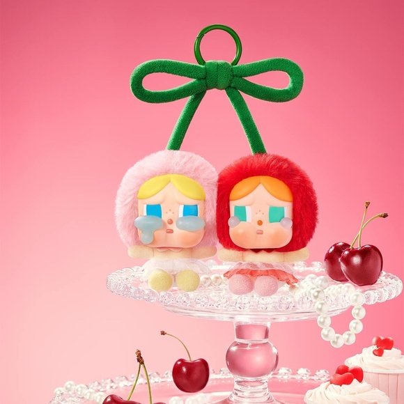 [NEW] POP MART CRYBABY Crying For Love Plush Hanging Card Love You Cherry Much - Picture 10 of 13